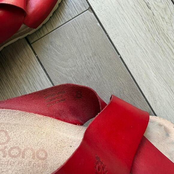 Yokono red leather sandals - Picture 8 of 8